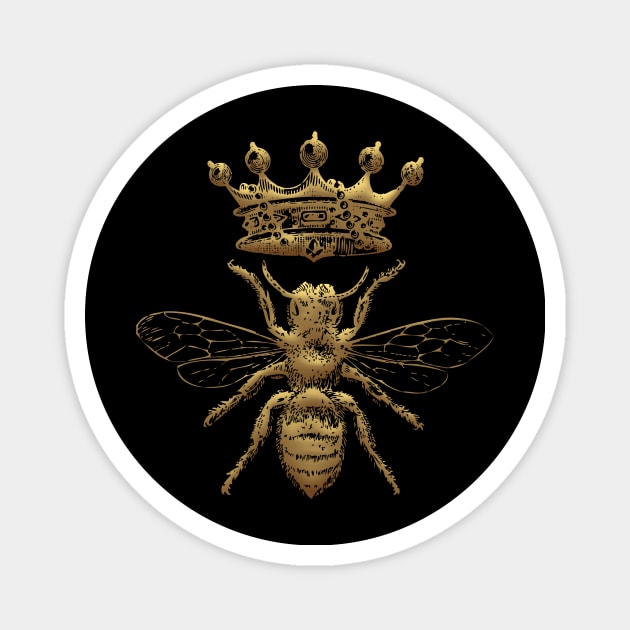 Queen Bee | Gold Queen Bee | Golden Queen Bee | Magnet by Eclectic At Heart